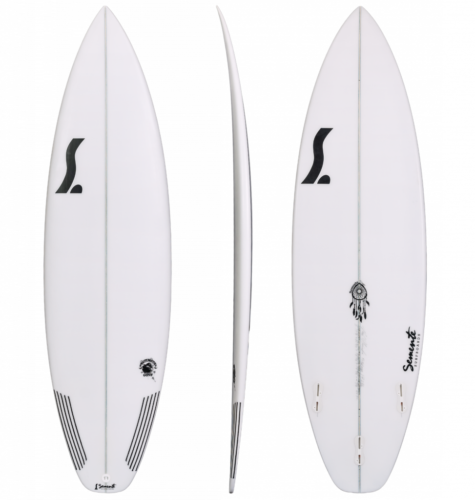 Gony Black Bird model surfboard semente