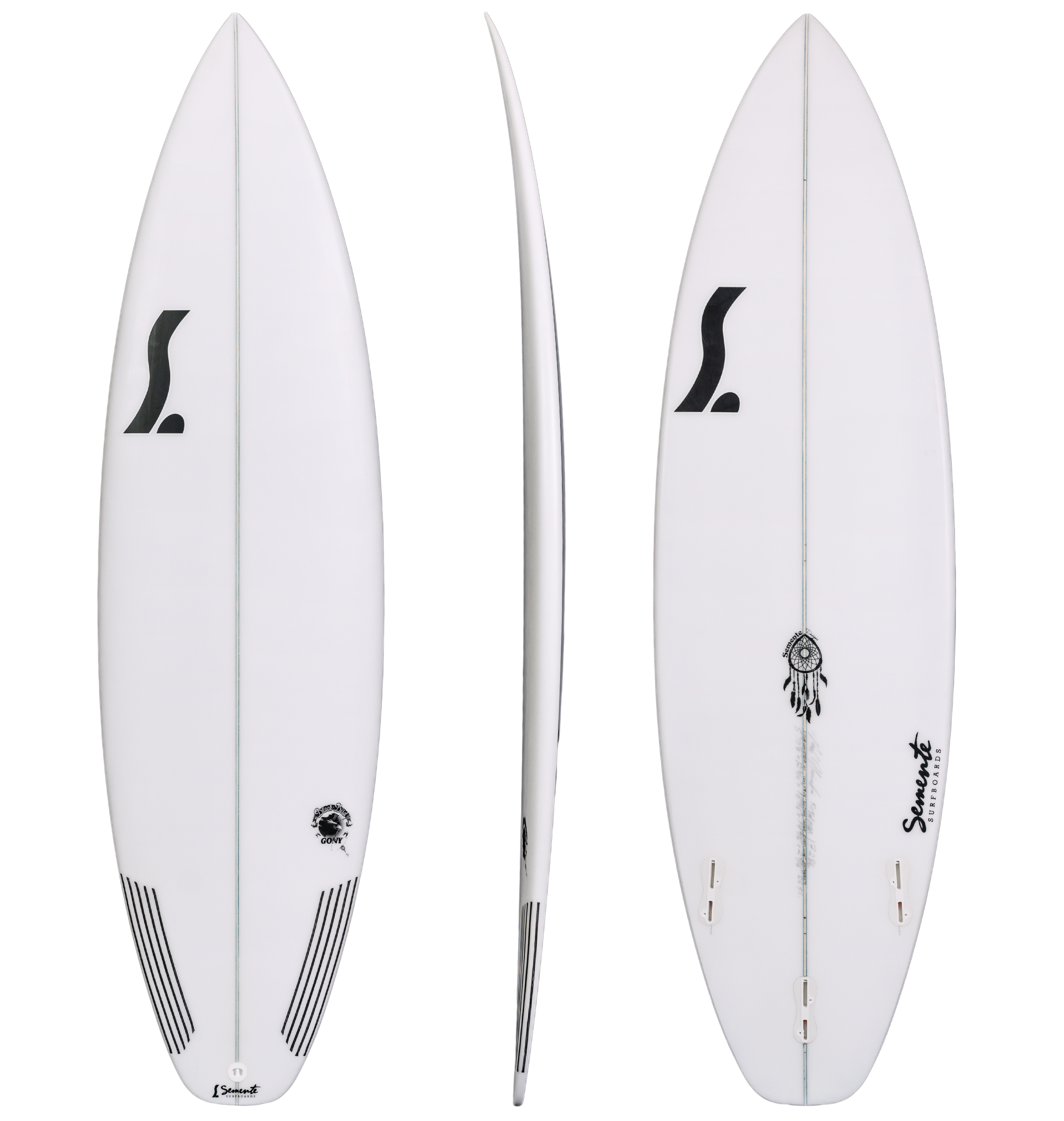 Gony Black Bird model surfboard semente