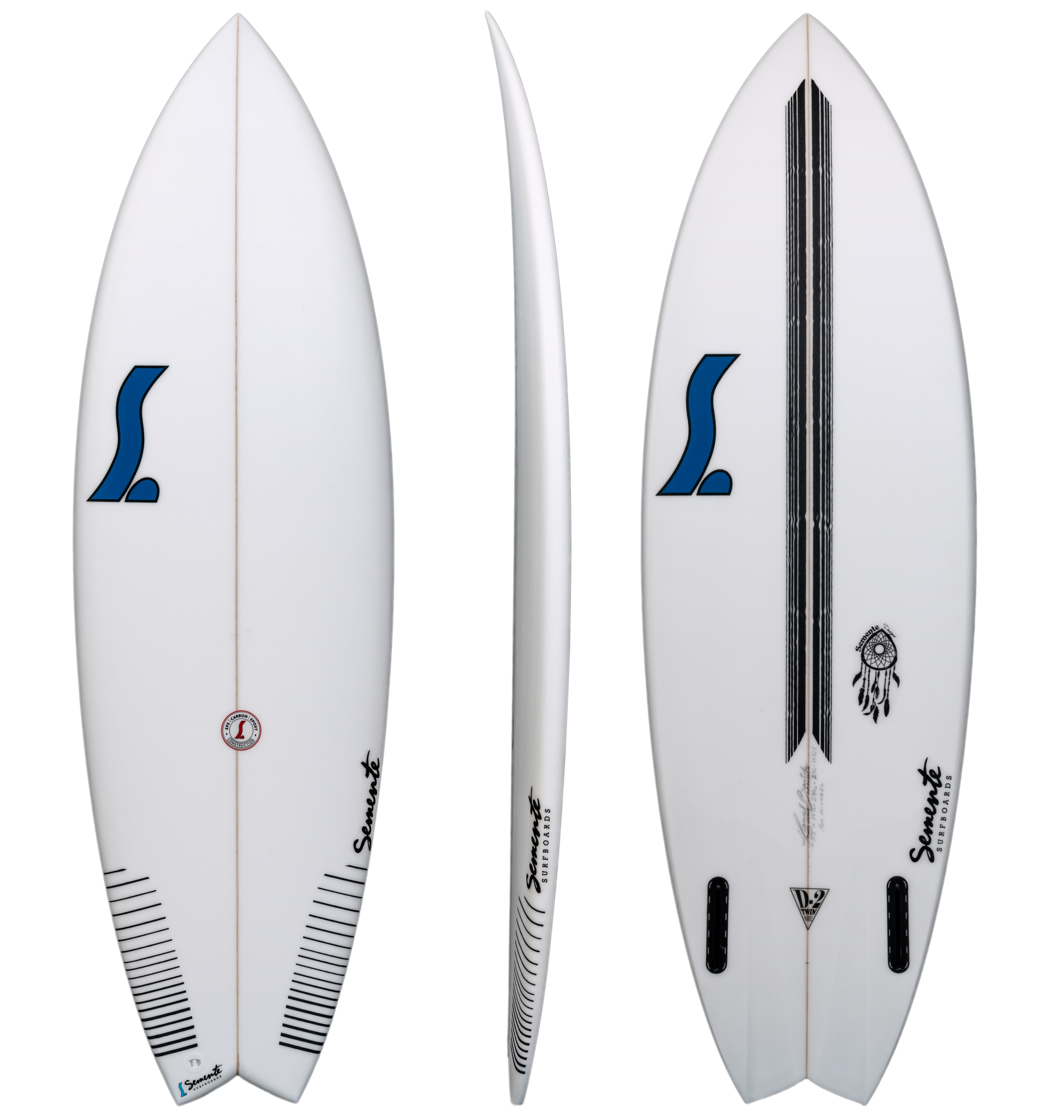 d-2 semente surfboard model